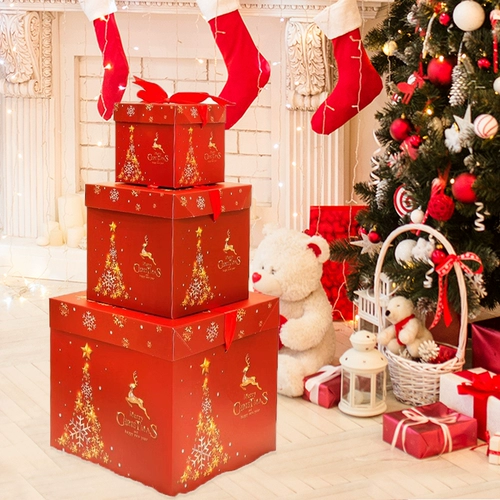 Рождественские украшения, подарочная коробка, подарочная коробка, торговый центр Duitou, украшение для витрины, реквизит, год Змеи, ежегодные праздничные украшения