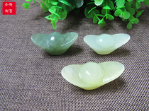 Natural Xiuyu Yuanbao Qiao Jade Feng Shui Ornament Jade Ornament Jade Ornament Handle Piece Play Piece Jade