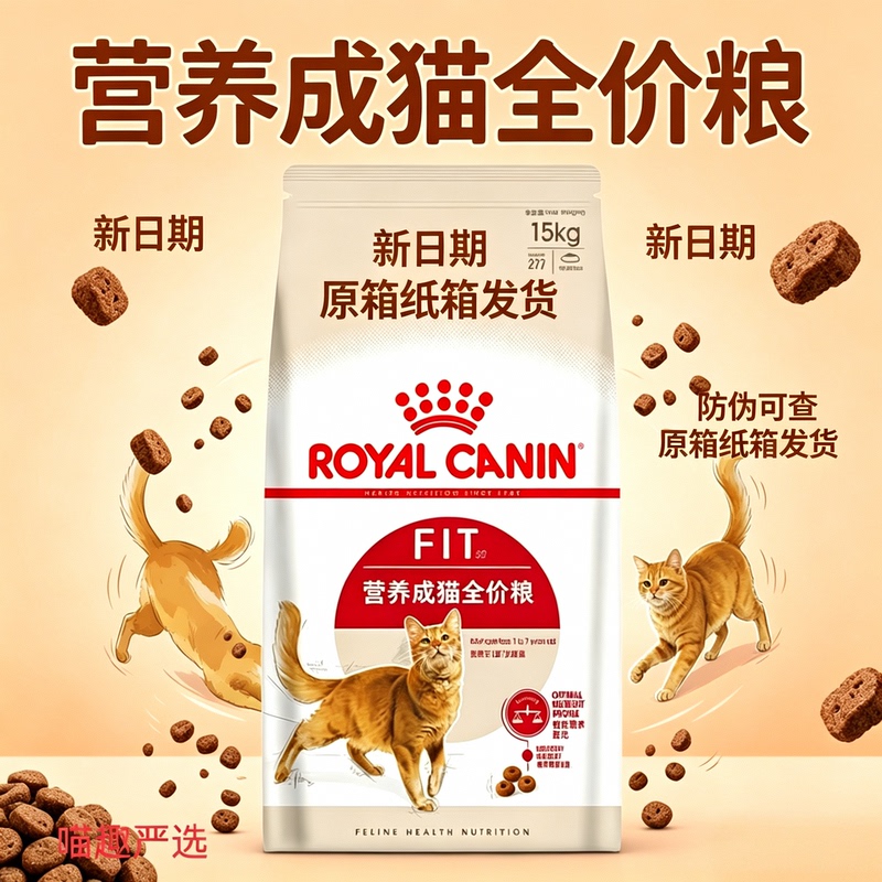French Royal Cat Food Nutritional Adult Cat Food F32/15Kg Ideal Body Condition Pet Cat Main Food
