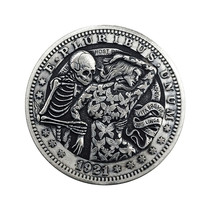 Legend of the Haunted Beauty Fengbutterfly Wanderer Coin Pending Collection of Satan Morgan Silver Punk Suspension Play