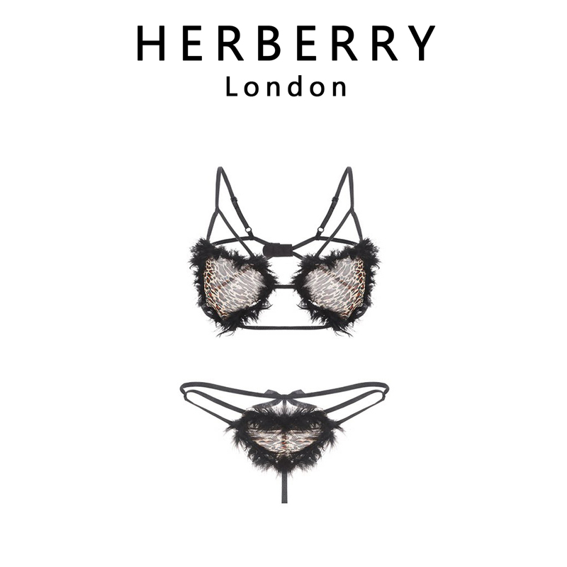 British Herberry Sexy Leopard Print Three-Point Bra with Hollow-Out Design Qqny Bikini Outfit for Girlfriend on Chinese Valentine's Day British Herberry Sexy Leopard Print Three-Point Bra with Hollow-Out Design Qqny Bikini Outfit for Girlfriend on Chinese Valentine's Day