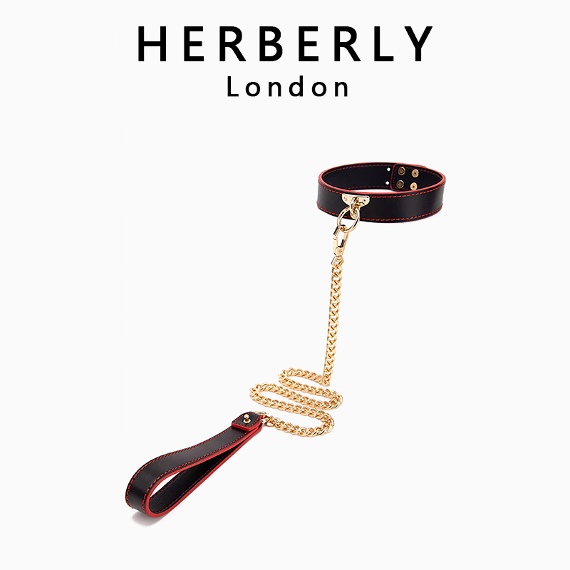 British Herberly High-End Collar, Feminine Boyfriend Adult Leash, Neck Chain, Neck Strap, Neck Ring Necklace