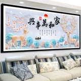Алмазные картины, полные бриллиантовой гостиной, 2022 Новые наклейки на оленей, вышитый алмаз, домашний, кирпичный и каменный шоу, спальня