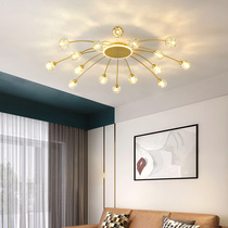 Postmodern light extravagant sucker creative simple crystal living room lamp restaurant bedroom atmosphere Nordic molecular ceiling lamp