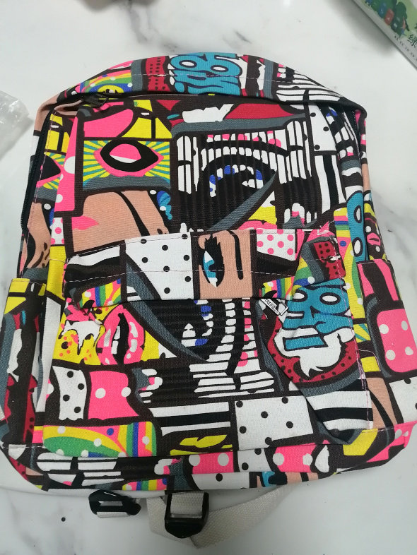 Vambu Shoulder Bookbag Woman Sail cloth Backpack Fashion Han Edition Student Jane and Baiyo College Ocean Backpack