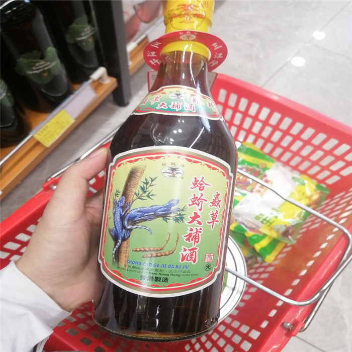 鬆鶴牌蟲草蛤蚧大補酒香港製600ml 滋補酒品牌中西區