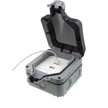 Outdoor Rain Protection Wall Switch USB Switch Panel Bathroom Waterproof Double USB socket Panel Two-position USB panel