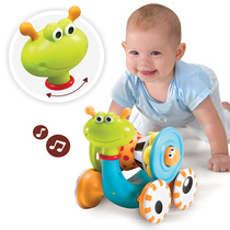 American toddler Kido toddler learning to climb toy Crawling guide music Snail Early teaching stroller 6 months