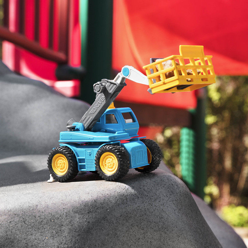 American Driven children's engineering vehicle model toy simulation fire dump excavation push lifting helicopter recycling