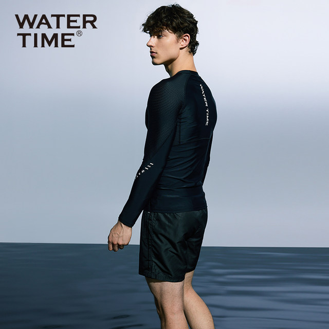 ຊຸດລອຍນ້ຳຜູ້ຊາຍ WaterTime wetsuit swim surfing long-sleeved tops long pants ປ້ອງກັນແດດຮ້ອນພາກຮຽນ spring trunks swim set