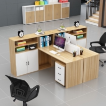 Brief Modern Office Desk and chairs Portfolio Office Staff Employee computer desk Finance room Single clerks Office Workdesk