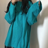 Осенний лонгслив, цветная приятная телу рубашка для отдыха, свободный крой