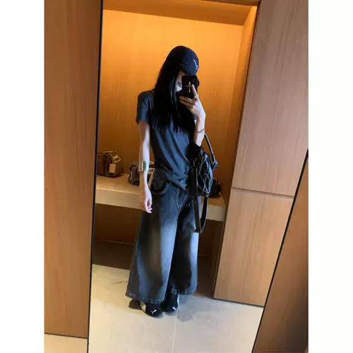 Сексуальная хлопковая короткая приталенная футболка с коротким рукавом, в американском стиле