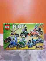 Ledo A8108-8 Mindy ninja motorcycle combined dragon family Order boy building blocks assembled puzzle toy