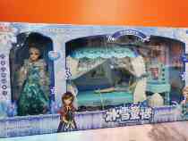 Montaic 866-20 Snow Fairytale Princess Bed Bedroom Model Girls Home Toys Toys Puzzle Children Creativity