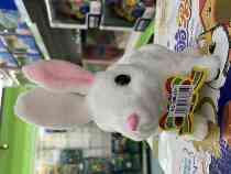 Princess Bab 688-251 Little rabbit fur suede toy children emulation electric will go cute doll paparazzi little white