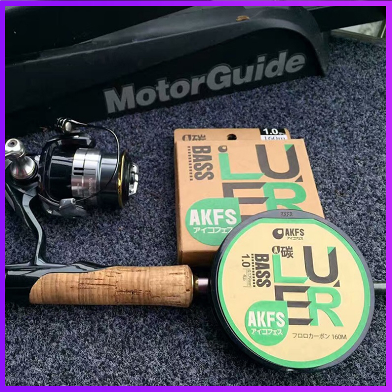 AKFS AGFIS BASS Shadowless Carbon Wire 160M Road Asia Line Carbon Fluorine Precursor Wear Line Fishing Line