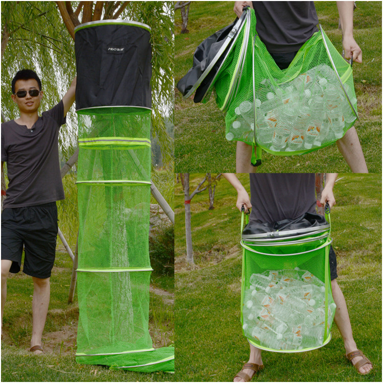 Yibo fish protective glue glue fast dry anti-hanging 40 black pit fish cage fish net pocket 35 aluminum alloy nylon universal fisherman