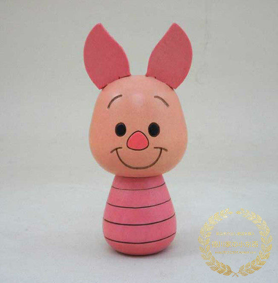 Japanese Usaburo traditional Japanese style Winnie the Pooh pink piggy puppet puppet doll cute decoration