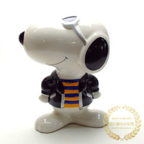 Japanese snoopy cute ceramic piggy bank exquisite decoration