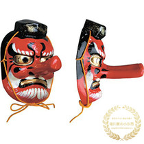 Japanese traditional and wind red priest tengu mask facial makeup decoration collection characteristic handicrafts