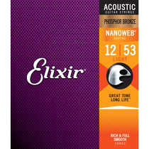 American Elixir brass 16027 phosphor bronze 16052 beginners NANOWEB coated folk acoustic guitar strings