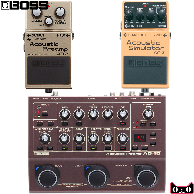 Roland Boss AD-2 8 10 AC-3 Electric Boxer Folk Wooden Guitar Front Stage Amplifies DI Box Effectors