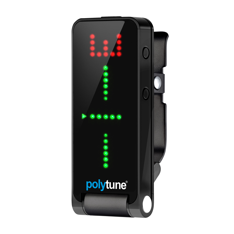 TC Electronic PolyTune 2 3 Clip Folk Wood Electric Guitar Bass Tuner