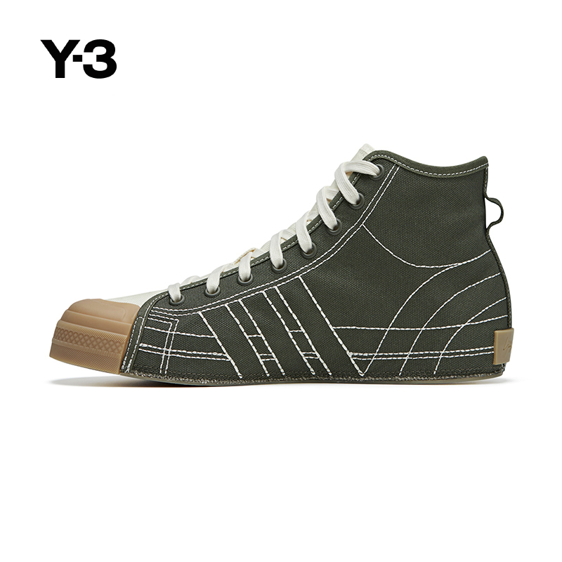 [Hot-Selling Restock] Y-3/Y3 Yohji Yamamoto Unisex Canvas High-Top Lace-Up Casual Sneakers Jh8919