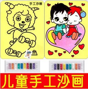 Yiwu Новая детская игрушка оптовая творческая головоломка песочная живопись акварельная живопись.