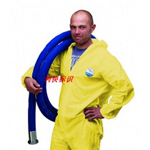 Lakeland CT1SCF428 Kemax 1 cool type hooded one-piece chemical protective suit acid and alkali resistant overalls yellow