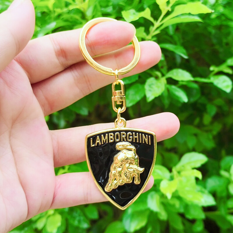 3D Metal Lamborghini Car Logo Keychain Ring Chain 4S Store Small Gift Cnyowo 3D Metal Lamborghini Car Logo Keychain Ring Chain 4S Store Small Gift Cnyowo