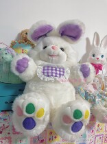 (Sold) Old material Showa rabbit plush toy