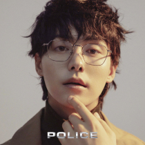 POLICE optical frame Ma Tianyu with the same trendy full frame sheet metal frame VPL882K to send anti-blue light lenses