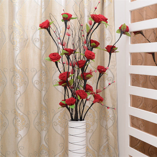 Simulation dry flower bouquet fake flower living room floor ornaments porch large decorative flower arrangement High branch dried flower flower flower art