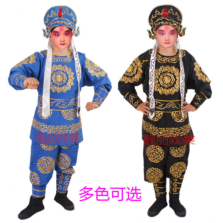 Opera Men's Soldiers Clothes Runner-up Xiaobing Wu Sheng Peking Opera Wu Soldiers Costume Dragon Set Stage Performance of Changing Face Costumes