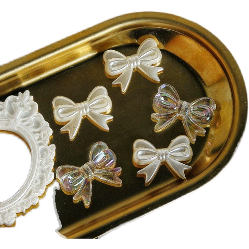 Ретро акриловые бусины с бантиком, серьги, аксессуар, аксессуары, ожерелье