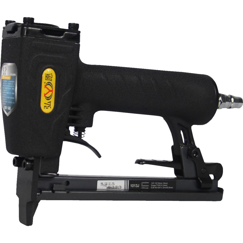 Hongyuan 1013 yards nail gun pneumatic woodworking air pump nail grab pneumatic nail gun Martin gun sofa foreskin u-shaped nail gun