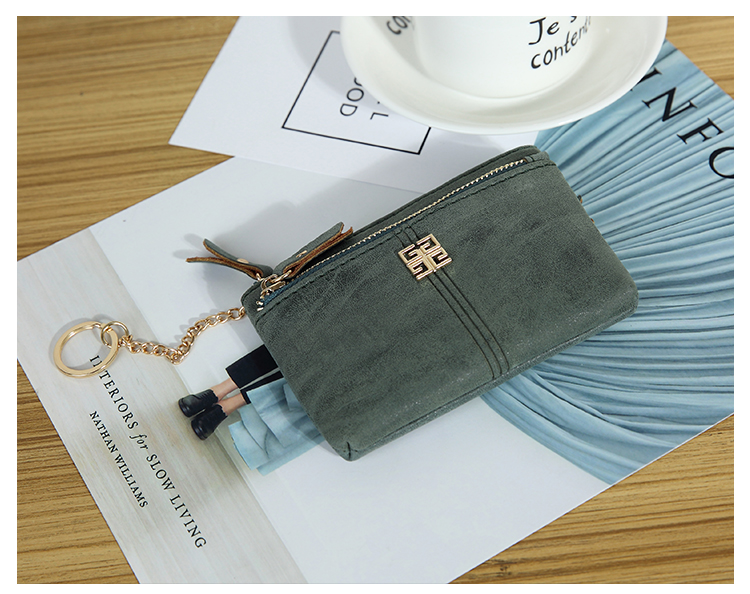 Ví tiền xu 2018 mùa hè túi đồng xu nhỏ gói thẻ mới tay chà gói chính đa chức năng retro pouch ví hermes