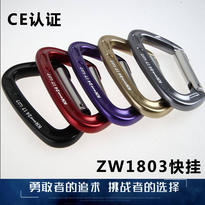 ZW Summer new straight door Quick hanging outdoor hanging buckle Safe climbing buckle Professional climbing ice climbing climbing rock Sow