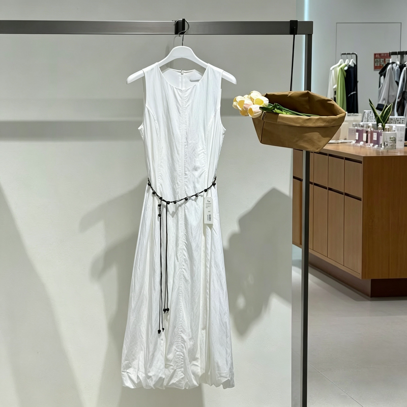 Same Style as in the Mall, 2026 Spring New Fashion Versatile Waist-Cinching Slimming Sleeveless Dress for Women 5H4190071N