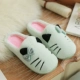 Dép cotton nữ dày đôi nam thu đông và nhà mùa đông Phiên bản Hàn Quốc của túi trong nhà với dép lông mùa đông dễ thương
