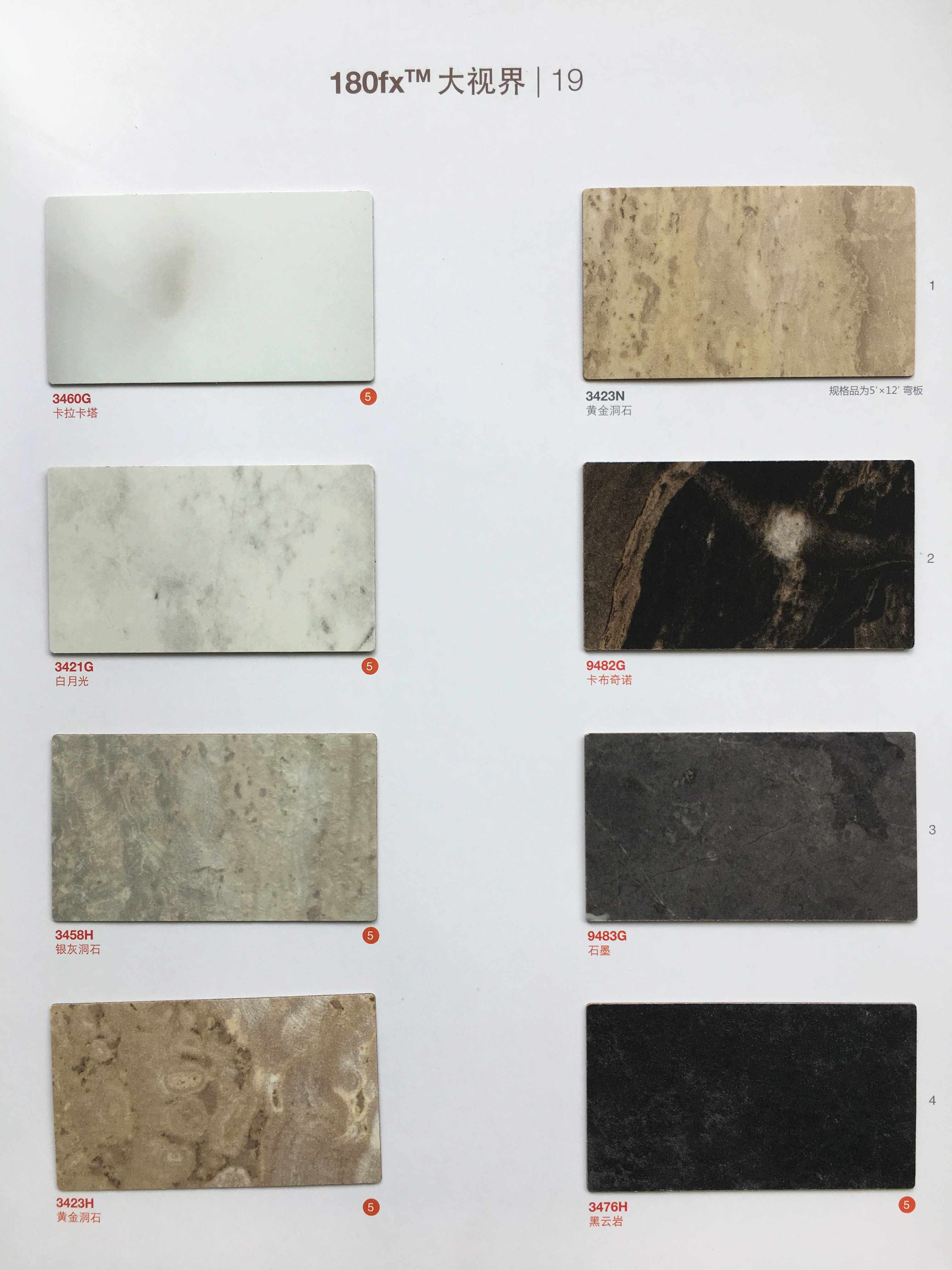 Fumeijia decoration anti-fire resistant plate finish plate large view ruler stone grain series finish 1220 * 2440