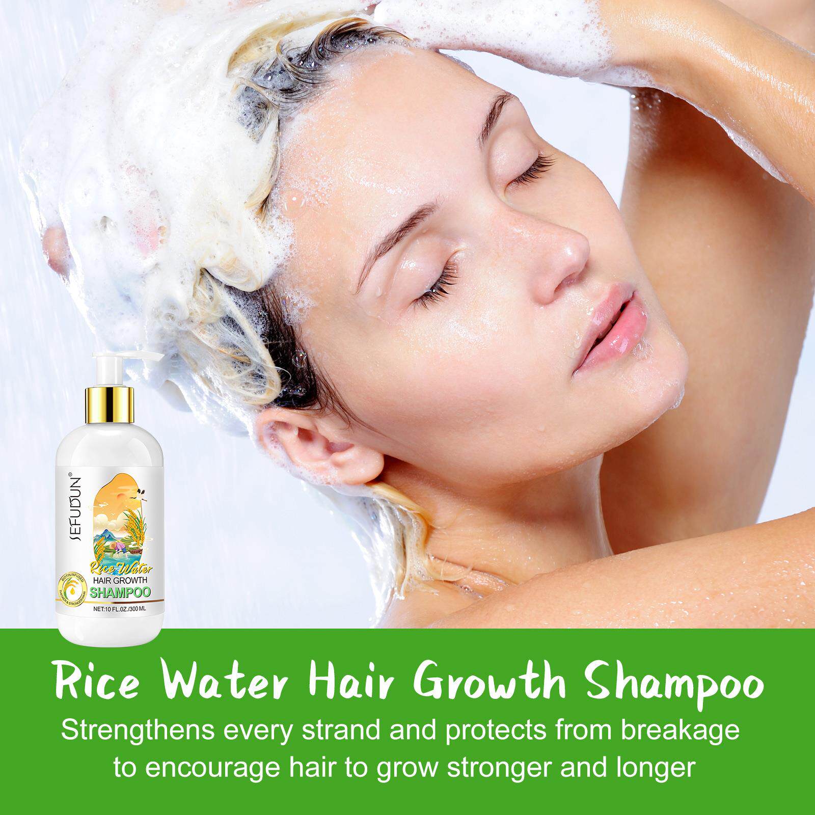 товар из китая rice water shampoo conditioner hair growth shampoo condition