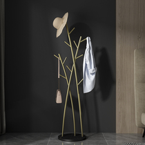 Nordic light and luxurious stainless steel marble floor cloister for home office modern improvised vertical art hanging hanger