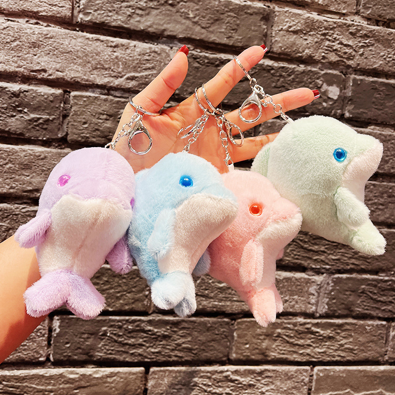 Zhuhai Chimelong Souvenir Dolphin Pendant Plush Backpack Pendant Keychain Haichang Ocean Park Commemorative Zhuhai Chimelong Souvenir Dolphin Pendant Plush Backpack Pendant Keychain Haichang Ocean Park Commemorative