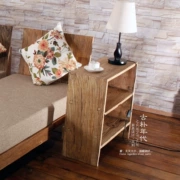 sofa thời trang bên một vài tuổi góc gỗ elm điện thoại cửa một vài hiện đại giá giày tối giản đồ nội thất đa chức năng nhỏ - Bàn trà