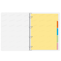 (Promotion)A4 Binder book Student office metal clip Transparent plastic clip square horizontal line plan book