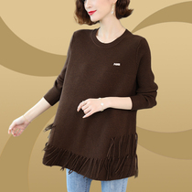 Extra-large size womens clothing 200 catty and winter thickened sweatshirt Fat mm Skinny Blouse Veil wool-undershirt female inner lap