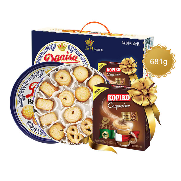 印尼进口 Danisa 皇冠 丹麦曲奇饼干礼盒 681g 天猫优惠券折后¥59包邮(¥69-10) 印尼进口 Danisa 皇冠 丹麦曲奇饼干礼盒 681g 天猫优惠券折后¥59包邮(¥69-10)